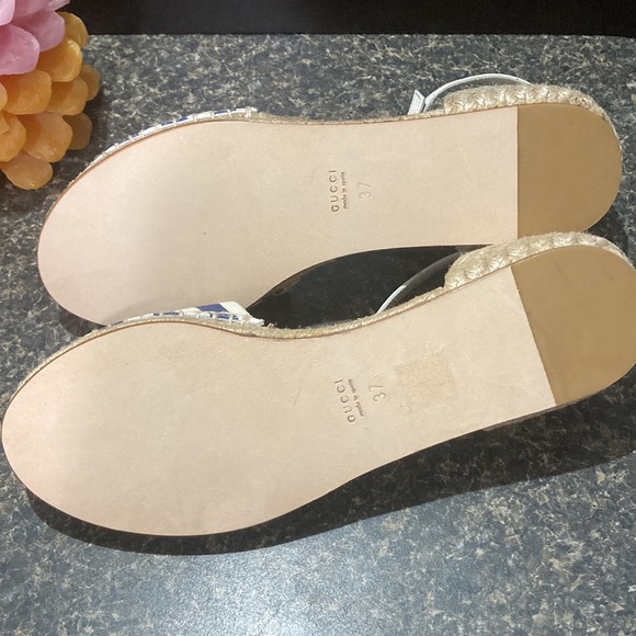 Gucci striped espadrilles flats - Picture 4 of 10